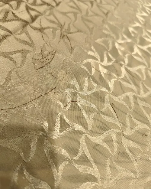 White Printed Crepe Silk Saree