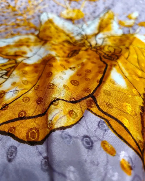 Move Color Printed Crepe Silk Saree