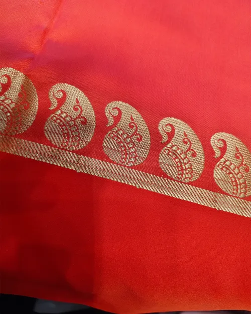 White Bengali Style Silk Saree