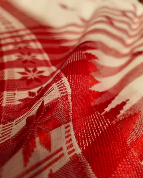 White Color Bengal Linen Saree