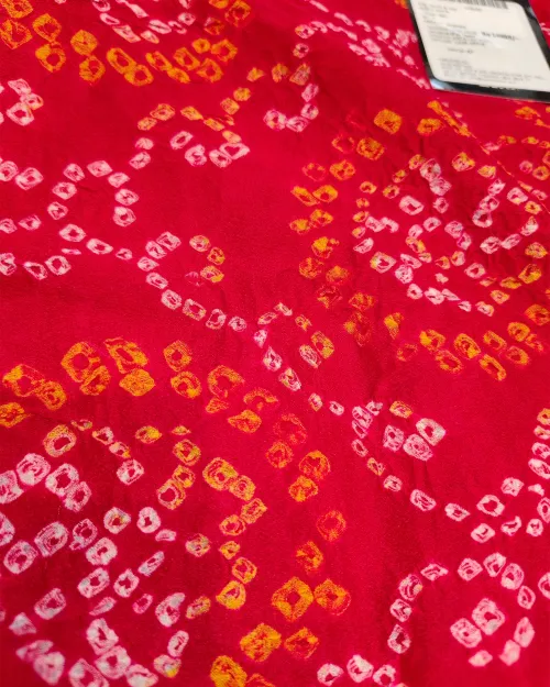 Red Color Stone Work Drape Saree