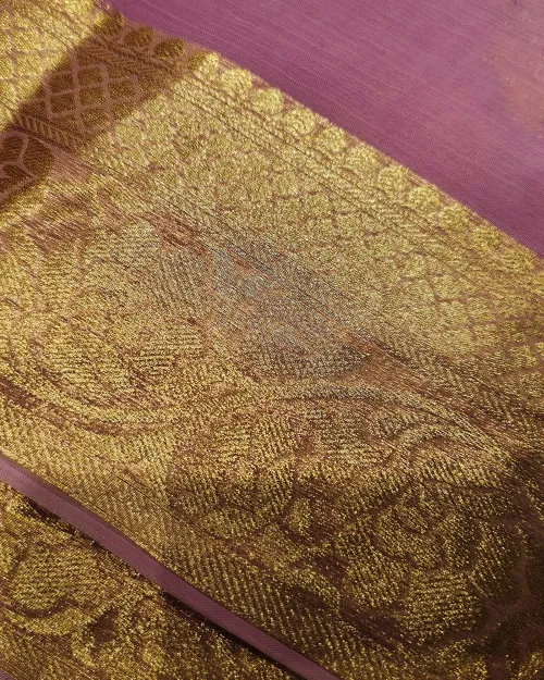 Move Zari Work Chiffon Saree