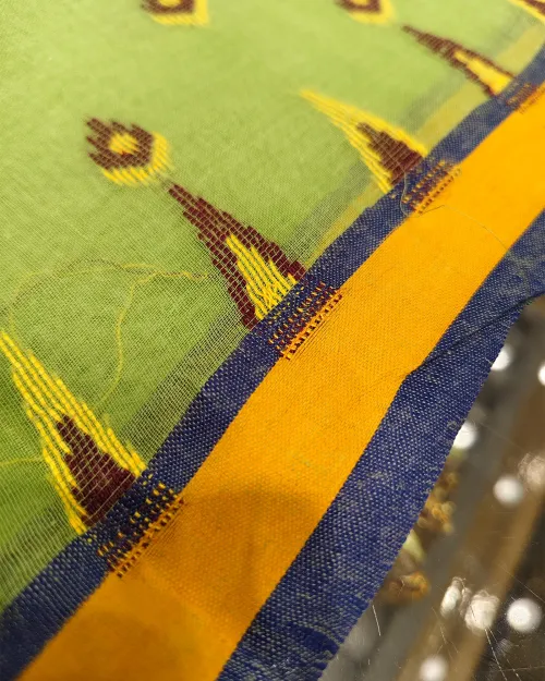 Green Colour Tant Cotton Saree