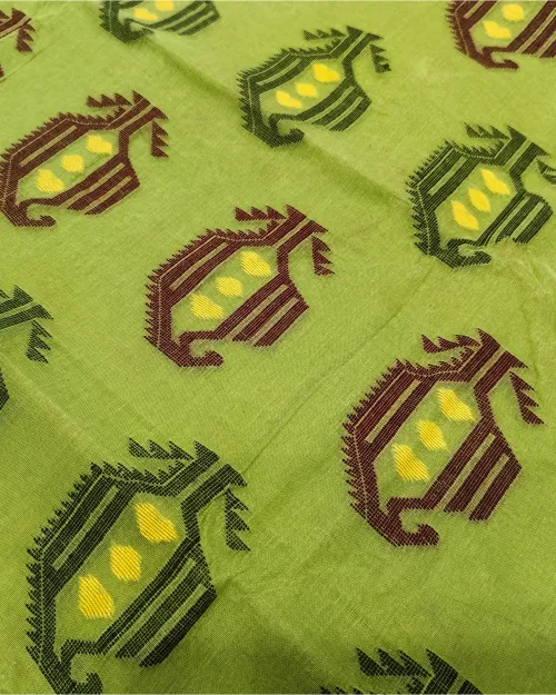 Green Colour Tant Cotton Saree