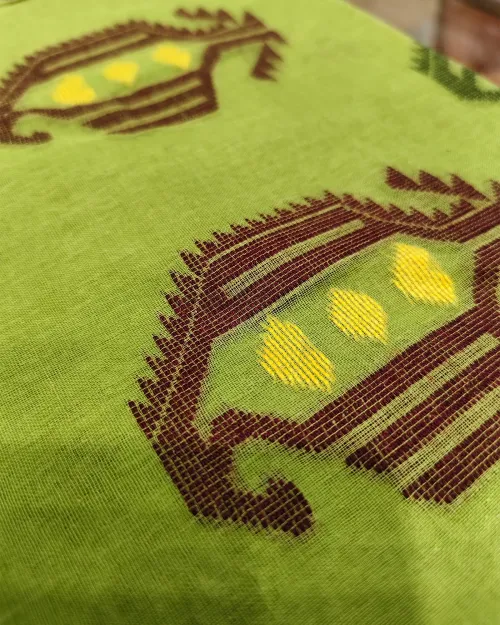 Green Colour Tant Cotton Saree