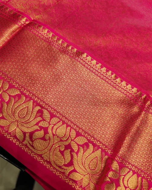 Red Zari Work Pure Kanchipuram Silk Saree