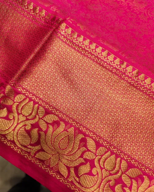 Red Zari Work Pure Kanchipuram Silk Saree