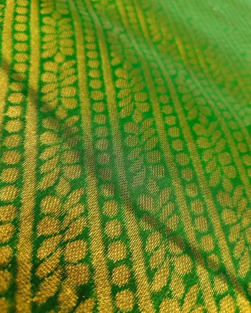 Purple Zari Work Pure Mysore Silk Saree