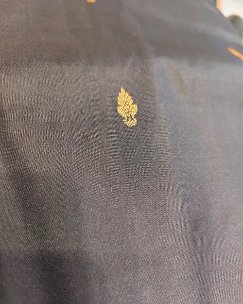 Black Zari Work Pure Kanchipuram Silk Saree