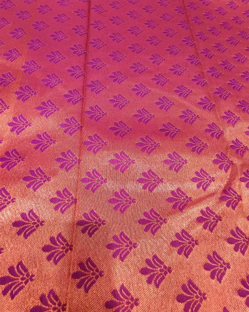 White Zari Work Silk Saree