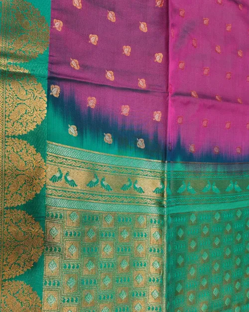 Light Purple Zari Work Pure Kanchipuram Silk Saree
