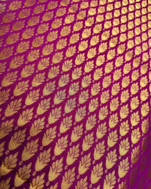Purple Colour Pure Kanchipuram Silk Saree