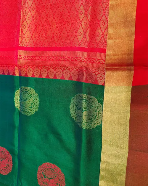 Green Pure Silk Kanchipuram Saree