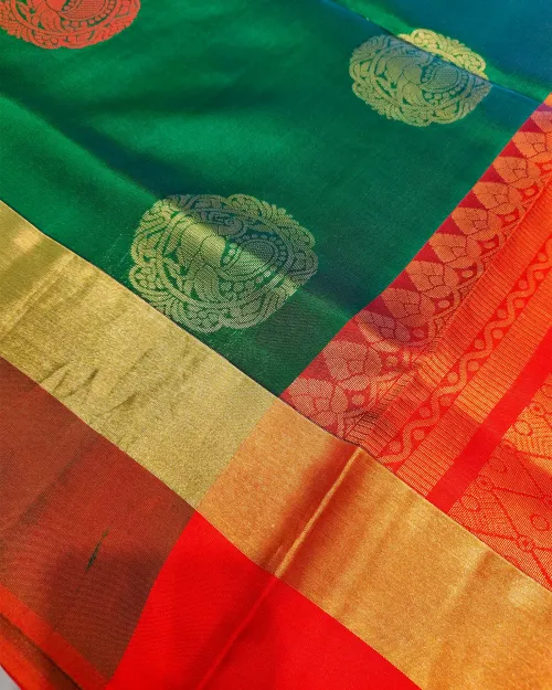 Green Pure Silk Kanchipuram Saree