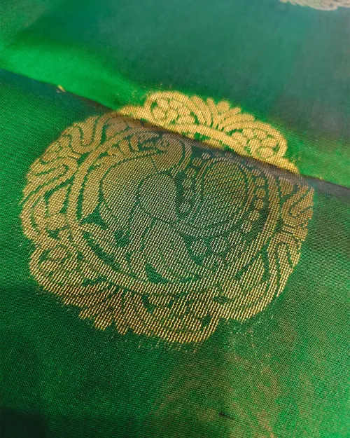 Green Pure Silk Kanchipuram Saree