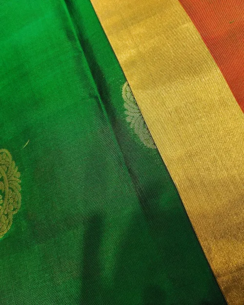 Green Pure Silk Kanchipuram Saree