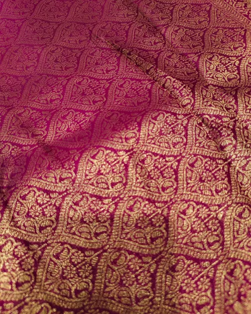 Yellow Kanchipuram Silk Saree