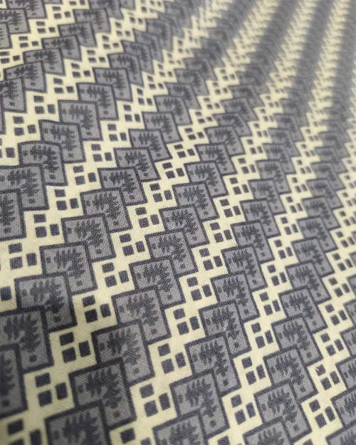 Grey Cotton Unstitched Suit Set