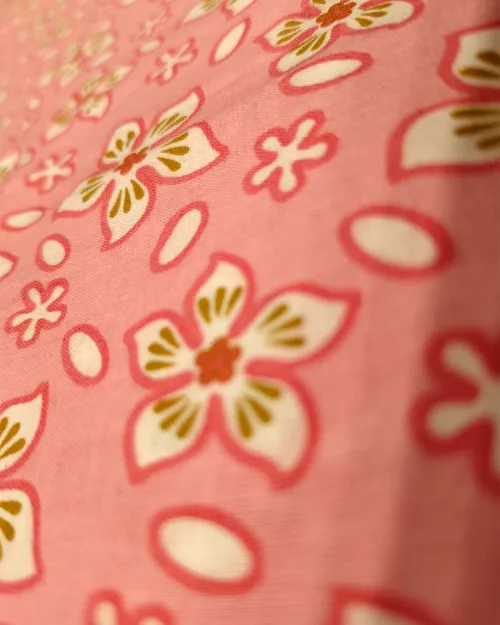 Light Peach Cotton Basic Style Unstitched Suit Set