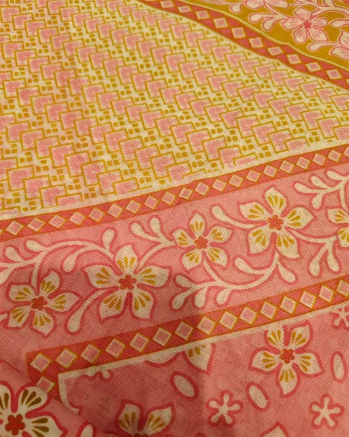 Light Peach Cotton Basic Style Unstitched Suit Set