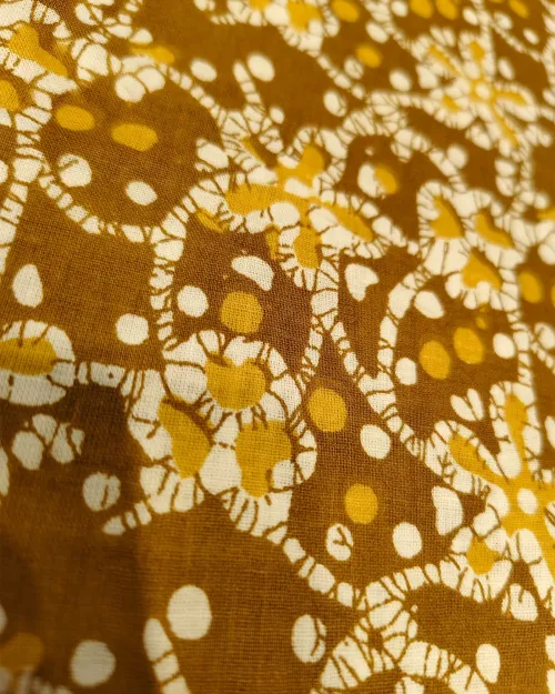 Yellow Cotton Basic Style Unstitched Suit Set