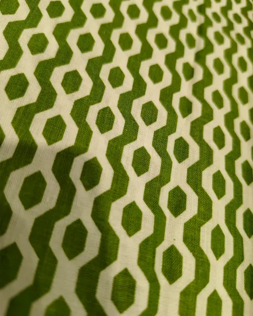 Light Green Cotton Basic Style Unstitched Suit Set