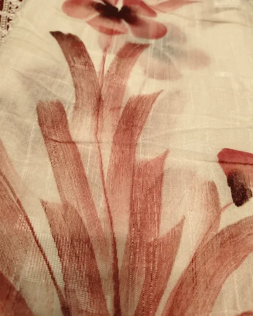 Maroon Colour Unstitched Cotton Suit Set