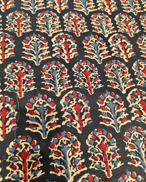 Black Color Cotton Printed Unstitched Suit Set