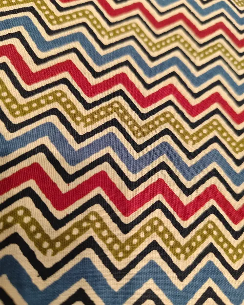 Maroon Color Cotton Printed Unstitched Suit Set