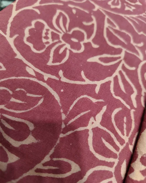 Pink Color Cotton Unstitched Printed Suit Set