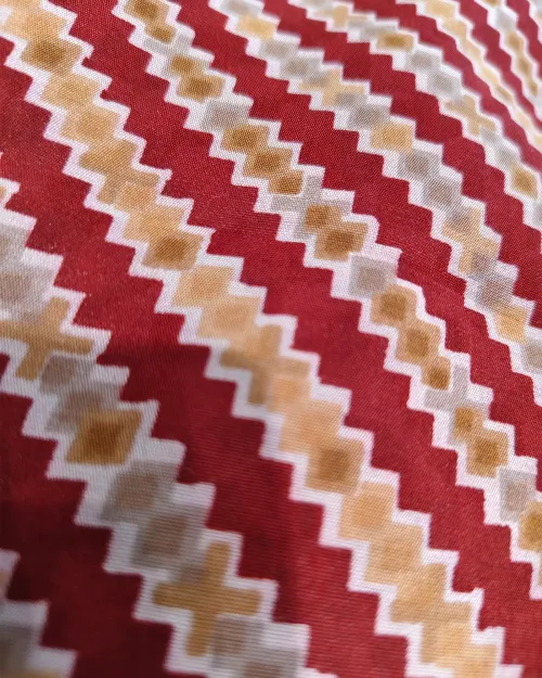 Maroon Colour Muslin Unstitched Printed Suit Set
