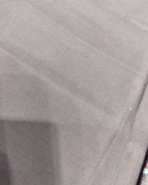 Multi Black Unstitched Crepe Silk Suit Set