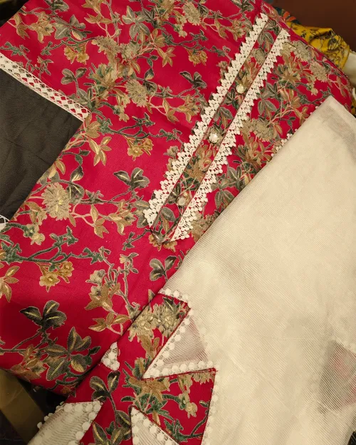 Rani Color Unstitched Cotton Suit Set