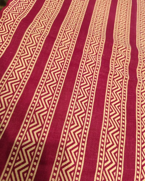 Purple Unstitched Cotton Suit Set