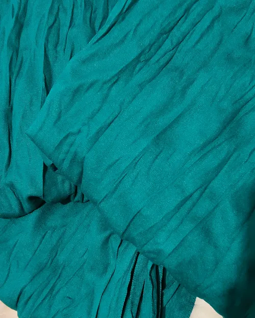 Rama Green Colour Printed Cotton Silk Dupatta