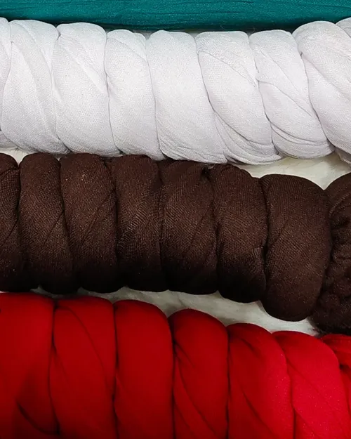 Red Color Cotton Silk Dupatta