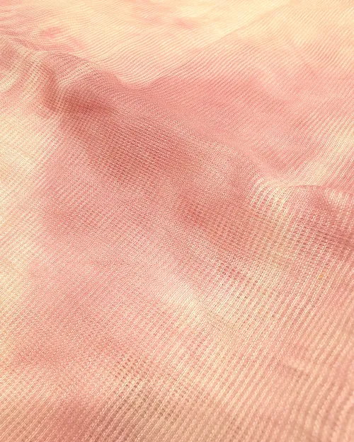 White & Pink Color Cotton Unstitched Suit Set