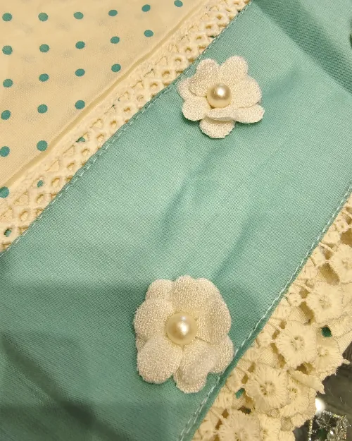 Ice Blue Color Cotton Unstitched Suit Set