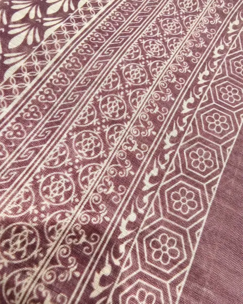 Maroon Colour Cotton Unstitched Suit Set