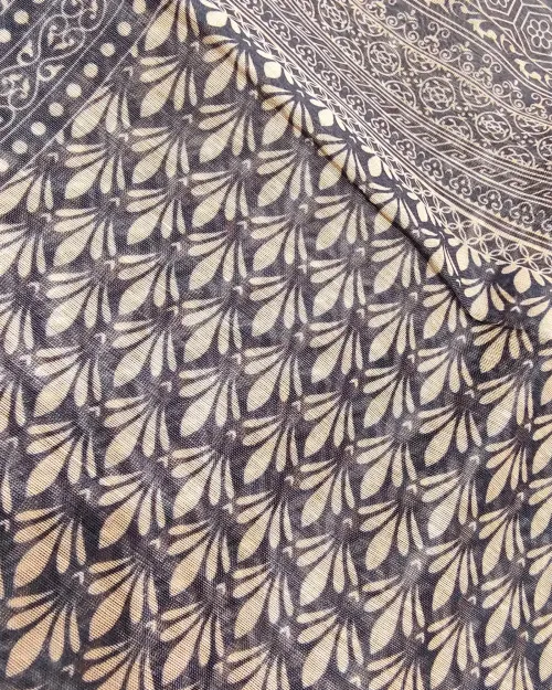 Blue Cotton Unstitched Suit Set