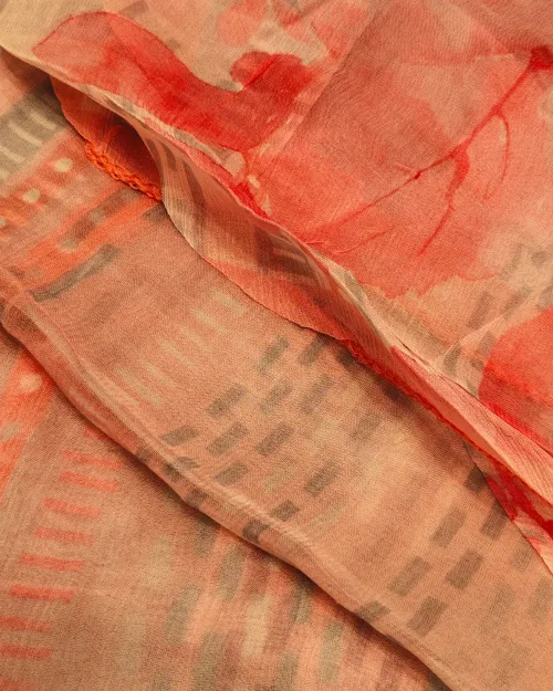 Grey Color Muslin Unstitched Suit Set