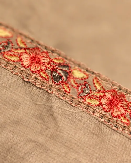 Grey Color Muslin Unstitched Suit Set