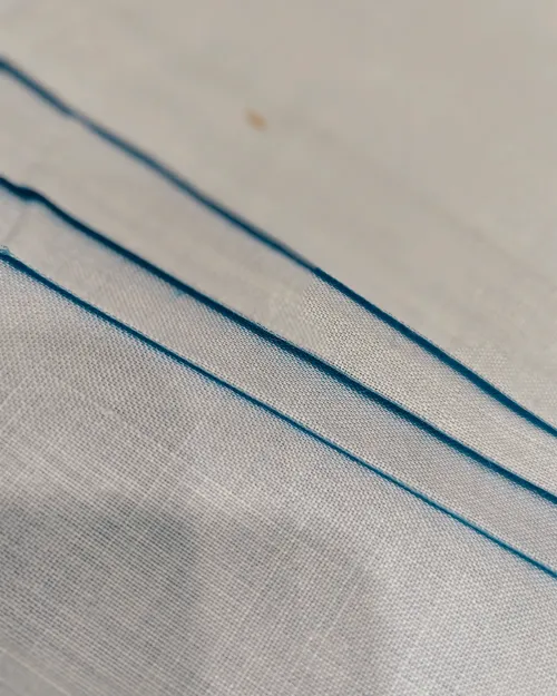 Ice Blue Colour Muslin Unstitched Suit Set