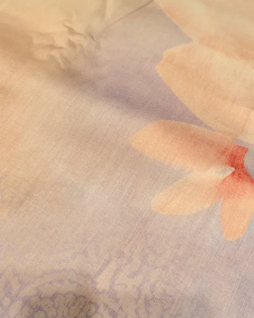 Lavender Muslin Unstitched Suit Set