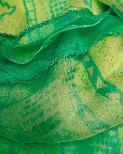 Light Green Muslin Unstitched Suit Set