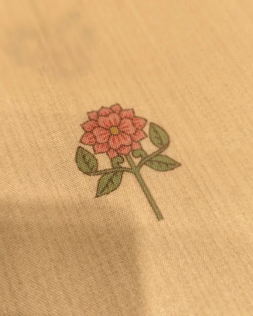 Light Cream Muslin Silk Unstitched Suit Set