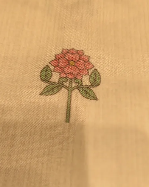 Light Cream Muslin Silk Unstitched Suit Set