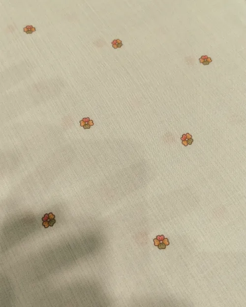 Grey Colour Muslin Unstitched Suit Set