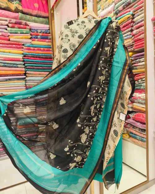 Green Silk Unstitched Suit Set