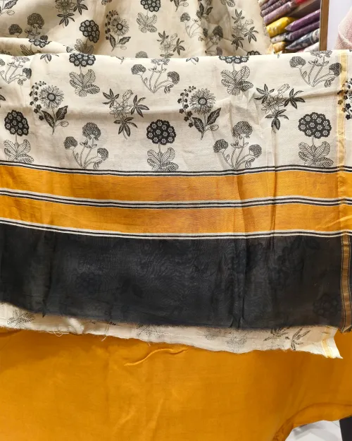 Yellow Colour Unstitched Suit Set